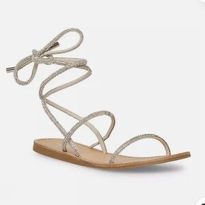 Madden Girl Brand New Strappy Leather Sandals Size 5.5.